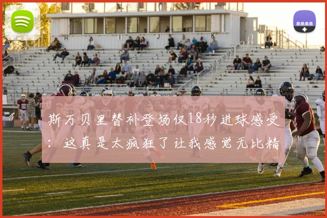 斯万贝里替补登场仅18秒进球感受：这真是太疯狂了让我感觉无比精彩